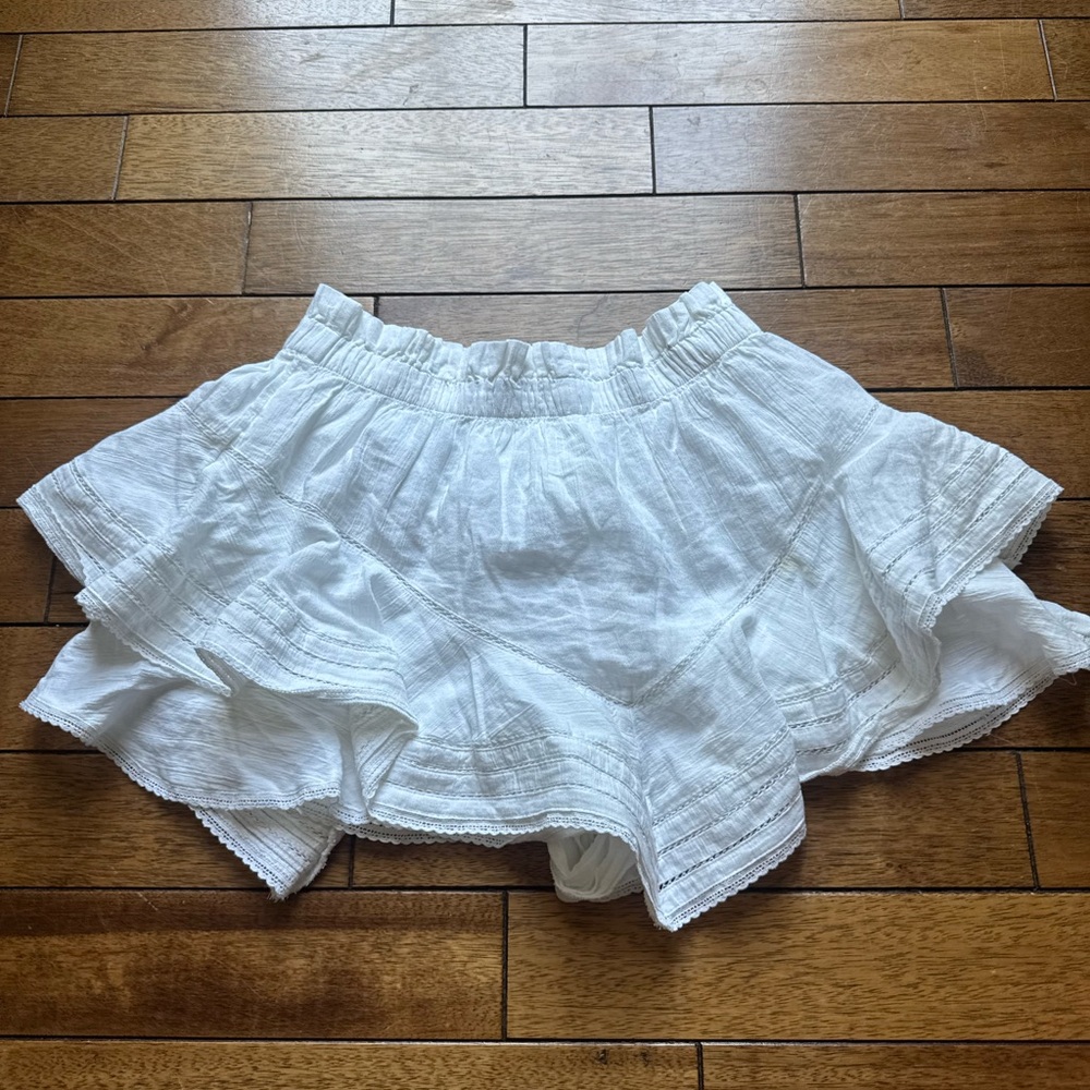 (BOGO)Aerie White Ruffled Skirt
